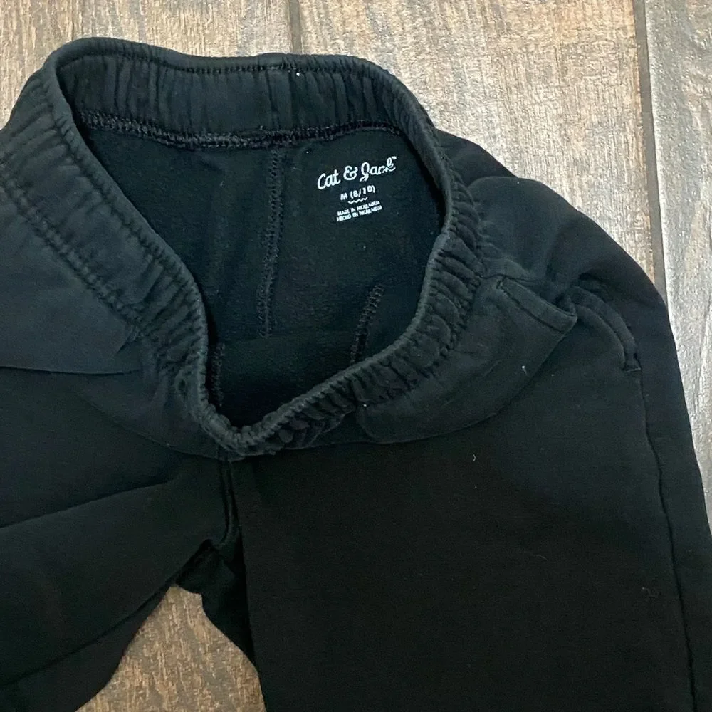 10/$50 Cat and Jack Classic Black Kids Sweatpants Size M (10-12)